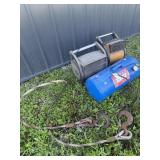 Air tank, hooks and blowers