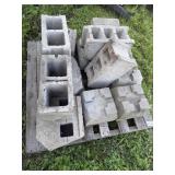 Cement block and post bases (works with deck)