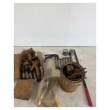 Pipes, weights, and tools