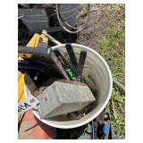 Tool Box Assorted Tools, Jack, Bucket w/Tools, Mor