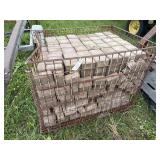 Cage with landscape pavers (approx. 400)
