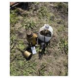 Hydraulic Jack, (2) Oil Cans