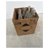 Box of glass Pepsi-cola bottles
