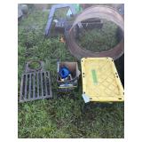 Ring tote and grilling supplies