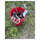 Red Bucket, Grease Gun, Rope, more