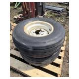 11L-15 tires on rims (x2)