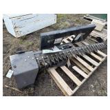Skid loader sickle bar mower