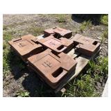 Ten IH factory 100 pound weights