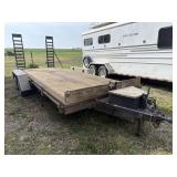 1986 HM Flatbed Trailer 18'