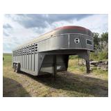 1986 Kiefer  5th Wheel Livestock Trailer