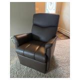 Leather power recliner (brown)