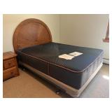 Queen bed with headboard