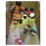 black mammy lot doll ceramic figures