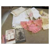 vintage fancywork old pictures linens