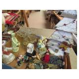 Christmas decor lot wood tree figures