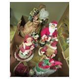 Christmas Santa decor figures