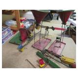 Wolverine Sandy Andy tin sand toys parts lot