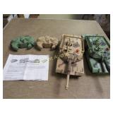 pair Radio control battling Tank toys