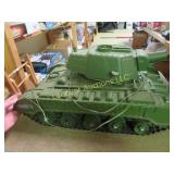 Unmarked huge military remote control tank plastic