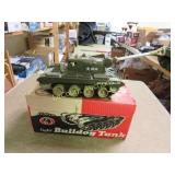 Remco Bulldog tank w box battery operated