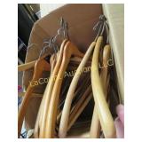 sturdy wood hangers great for heavy coats suits