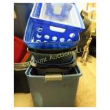 many storage totes tubs crate no lids