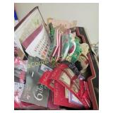 assorted Christmas crafting decor items