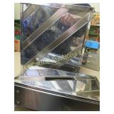 glam mirrored trash can tissue holder