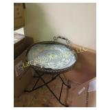Temp tations Heritage glass tray on stand
