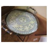 Temp tations Heritage glass tray on stand
