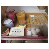 assorted candles jars votives tealights