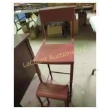 vintage chair pull out step stool great condition