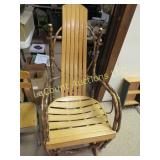 beautiful bent wood glider chair good condition