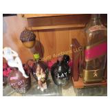 booze decanters nude woman top