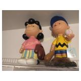 Large Lucy & Charlie Brown figures
