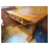 beautiful hall buffet table 60' x 19'd x 30.5'h