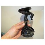 Mid Century 3 metal birds nude glass statue couple