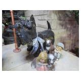 large scottie dog figure and others