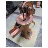vintage metal water pump painted copper color