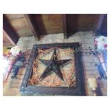 large star and flower sconce decor lot
