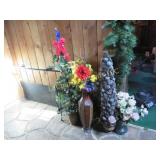 large florals pinecone decor nice