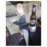 Miller light lighted bottle bartender wood display