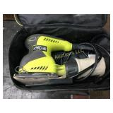 Ryobi hand sander in case