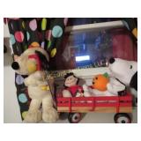 Radio flyer wagon plush Peanuts figures