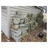 concrete planters blocks and landscape bricks