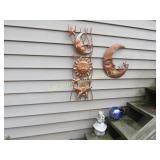 metal stars moon wall decor concrete mouse glass