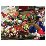 great lot of holiday decor gnomes elves misc