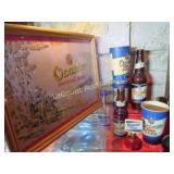 Oconto Beer cups glasses bottle framed placemat