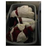tote w beautiful Christmas plush