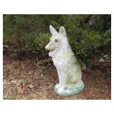 german Shepherd dog figure garden statue
